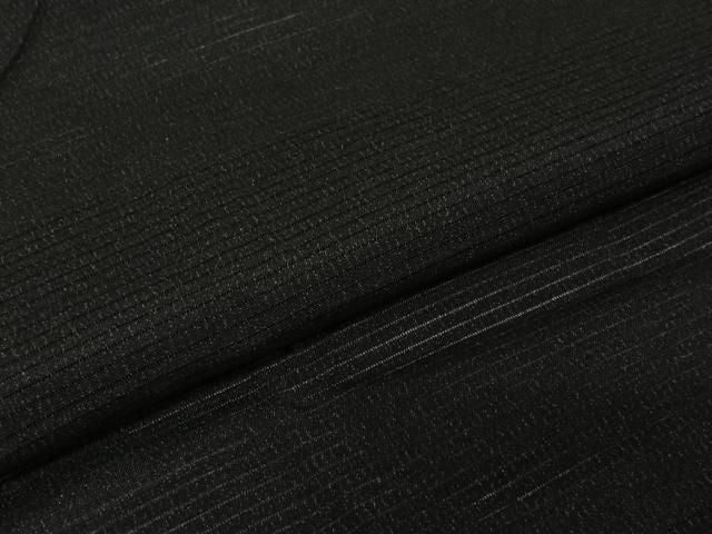 平和屋着物▽長羽織 スリーシーズン 春夏秋 塵除け 黒地 正絹 逸品 AABN5112jh