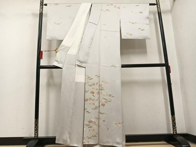 平和屋着物●訪問着 松竹梅文 正絹 逸品 AABN5241ph