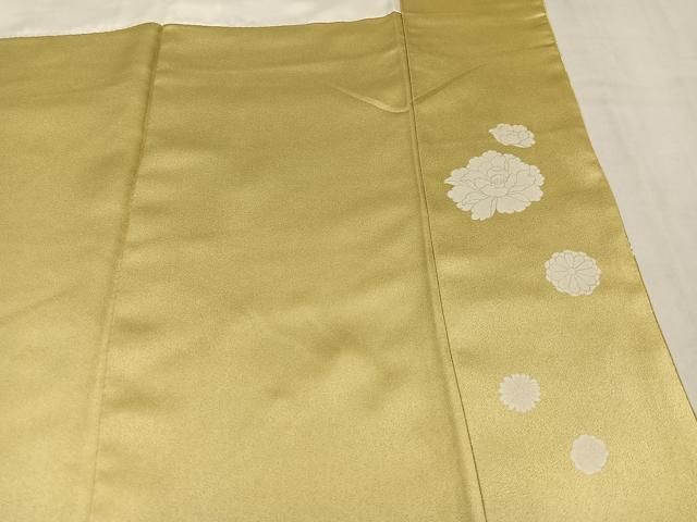 平和屋着物●訪問着 駒刺繍 草花文 金彩 ますいわ屋扱い 正絹 逸品 AABN5255ph