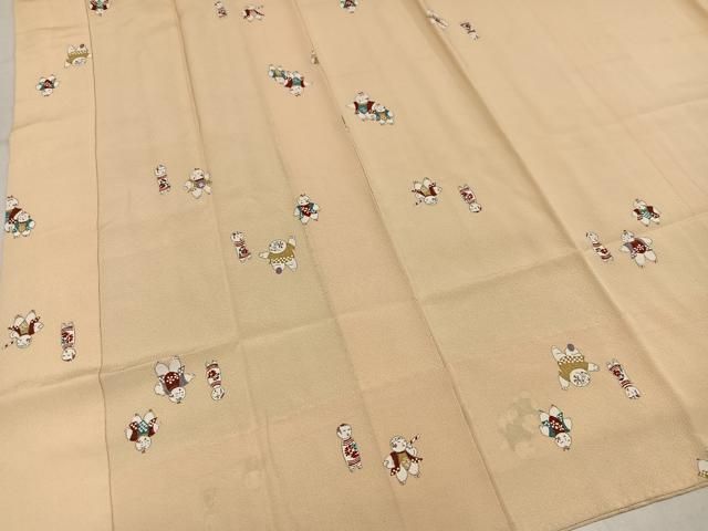 平和屋着物●長襦袢 無双仕立て 唐子 正絹 逸品 AABN5290ph