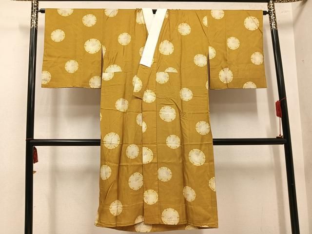 平和屋着物●長襦袢 無双仕立て 雪輪花文 正絹 逸品 AABN5303ph