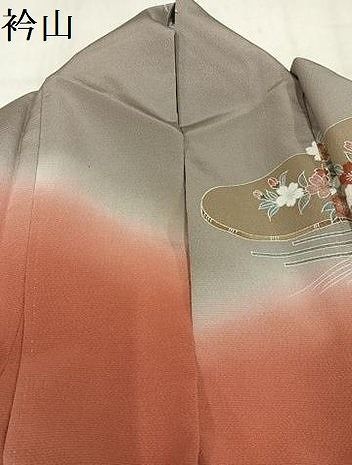 平和屋着物●訪問着 作家物 松竹梅風景文 暈し染め 金彩 正絹 逸品 AABN5341ph