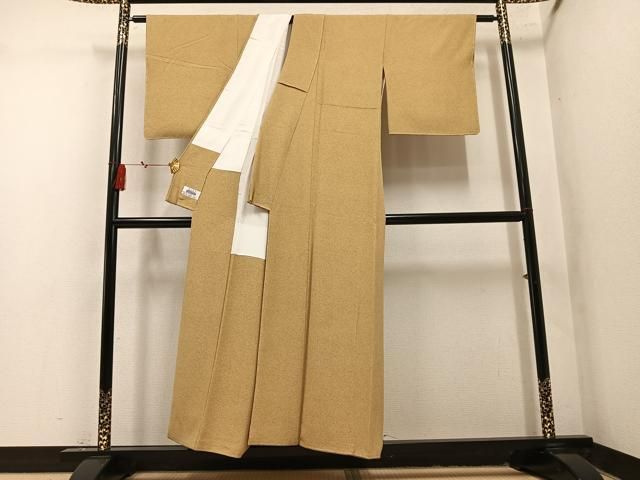 平和屋着物●本加賀友禅作家 鶴見保治監修 小紋 霞文 反端付き 正絹 逸品 AABN5741ph