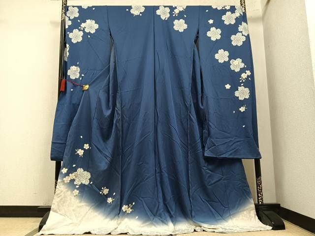 平和屋着物●豪華振袖 舞桜文 仮絵羽 逸品 未使用 AABN5753ph