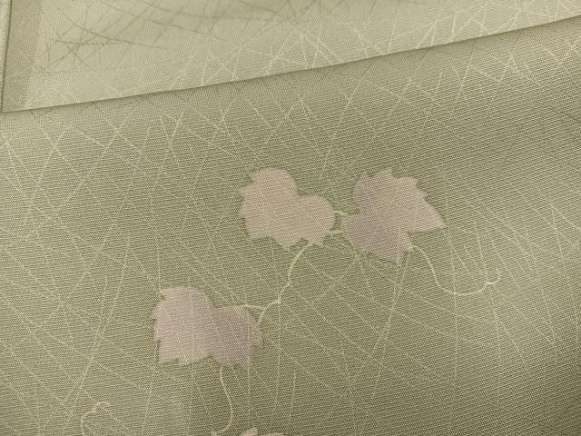 平和屋着物●訪問着 駒刺繍 草花文 金糸 反端付き 正絹 逸品 未使用 AABN5811ph