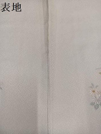 平和屋着物●訪問着 総刺繍 草花文 金糸 正絹 逸品 AABN5813ph