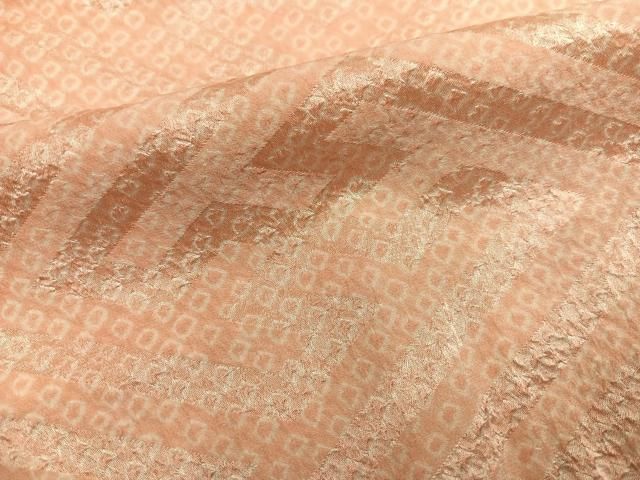 平和屋着物●振袖用長襦袢 袷 絞り 霞文 半衿刺繍 正絹 逸品 AABN5840ph