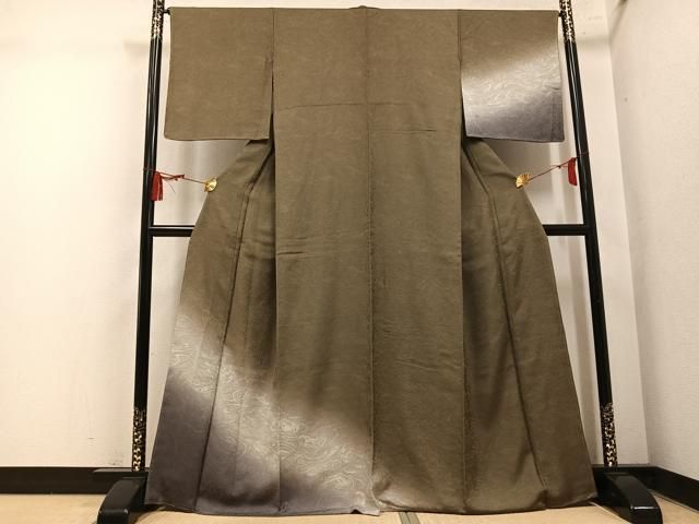 平和屋着物●訪問着 墨流し文様 正絹 逸品 未使用 AABN5850ph