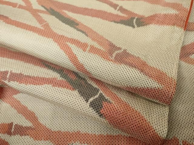 平和屋着物●上質な紬 竹 正絹 逸品 AABN6078ck