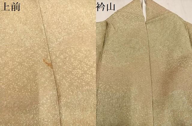 平和屋着物●上質な小紋 草花文 金彩 正絹 逸品 AABN7383ph