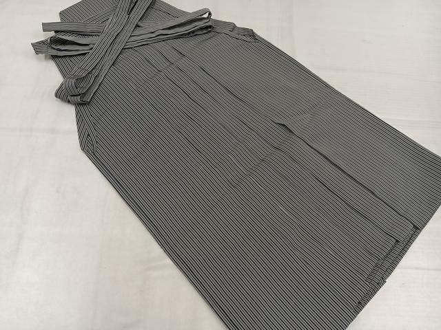 平和屋着物●男性 行灯袴 縞 正絹 逸品 AABN7404ph