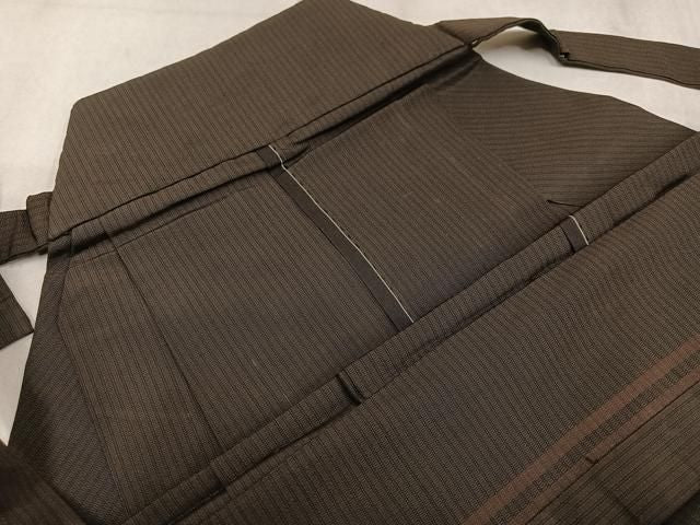 平和屋着物●男性 行灯袴 縞 正絹 逸品 AABN7405ph