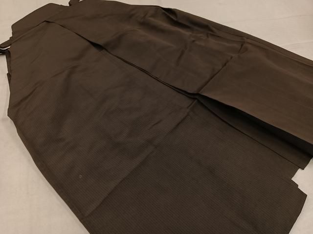 平和屋着物●男性 行灯袴 縞 正絹 逸品 AABN7405ph