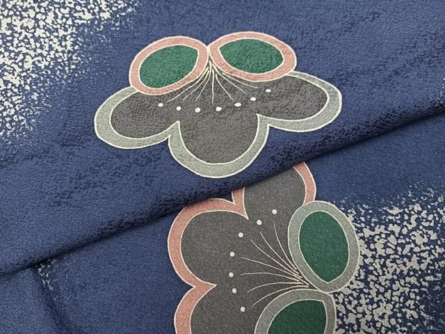 平和屋着物●染色の魔術師 染乃座・大久保玄才 そめのざ玄才 小紋 梅 正絹 逸品 未使用 AABN7418ph