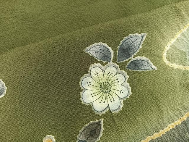 平和屋着物●訪問着 辻が花 絞り 暈し染め 正絹 逸品 AABN7419ph