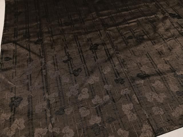 平和屋着物●上質な紬 蔦の葉間道 正絹 逸品 AABN7455ph