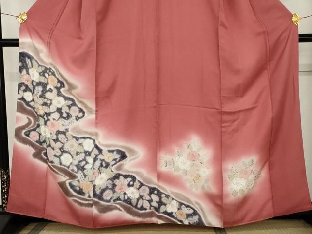 平和屋着物●訪問着 辻が花 暈し染め 金銀彩 正絹 逸品 AABN8032cs