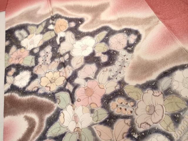 平和屋着物●訪問着 辻が花 暈し染め 金銀彩 正絹 逸品 AABN8032cs