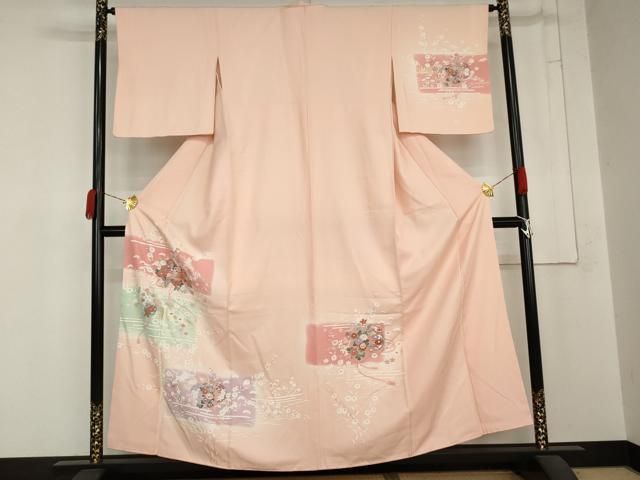 平和屋着物●訪問着 花鼓文 暈し染め 金銀彩 正絹 逸品 AABN8073cs