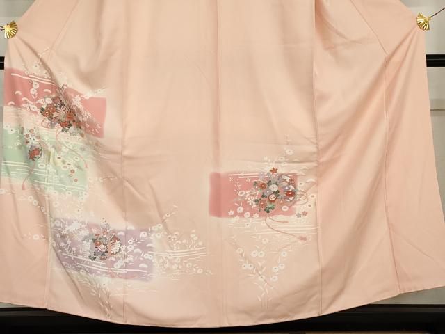 平和屋着物●訪問着 花鼓文 暈し染め 金銀彩 正絹 逸品 AABN8073cs
