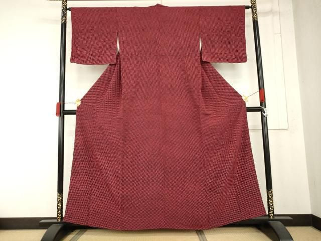 平和屋着物●江戸小紋 鱗文様 正絹 逸品 AABN8085cs