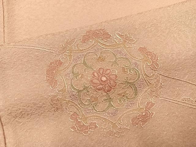 平和屋着物●中国三大刺繍 スワトウ刺繍 汕頭刺繍 総刺繍 訪問着 花鏡裏文 正絹 逸品 AABN8352ph