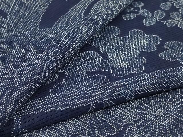 平和屋着物∴夏物 浴衣 綿絽 風景文 綿 逸品 AABN8482jd