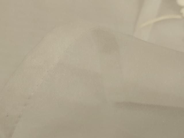 平和屋着物*夏物 お引きずり・お引き摺り・引き振袖 オーガンジー 花車飛鶴文 洗える着物 AABN8488jd