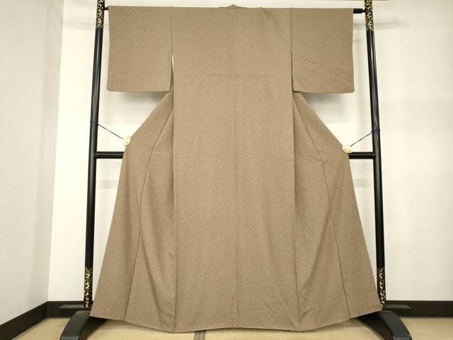 平和屋着物●江戸小紋 小花文 正絹 逸品 AABN8742ck
