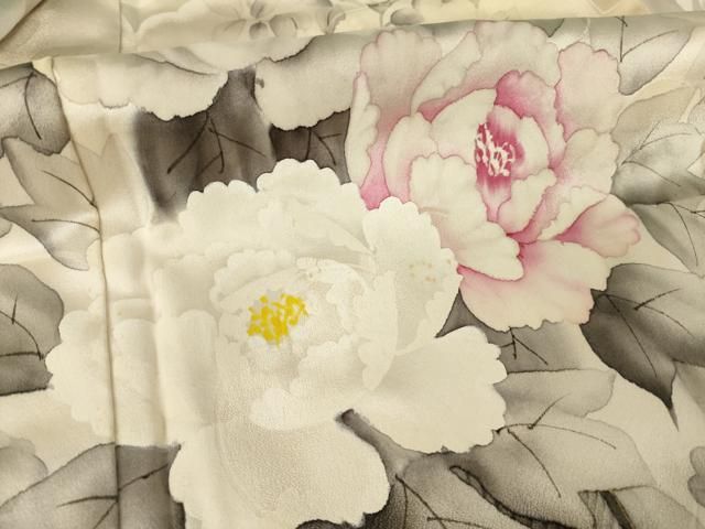 平和屋着物●豪華振袖 作家物 手描き 花車文 金彩 正絹 逸品 AABN8744ck