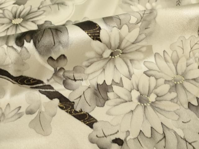 平和屋着物●豪華振袖 作家物 手描き 花車文 金彩 正絹 逸品 AABN8744ck