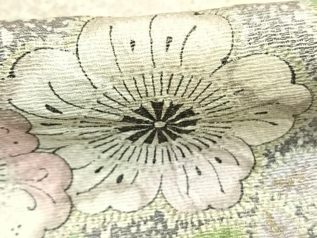 平和屋着物●訪問着 絞り 辻が花 暈し染め 金彩 正絹 逸品 AABN9350fy