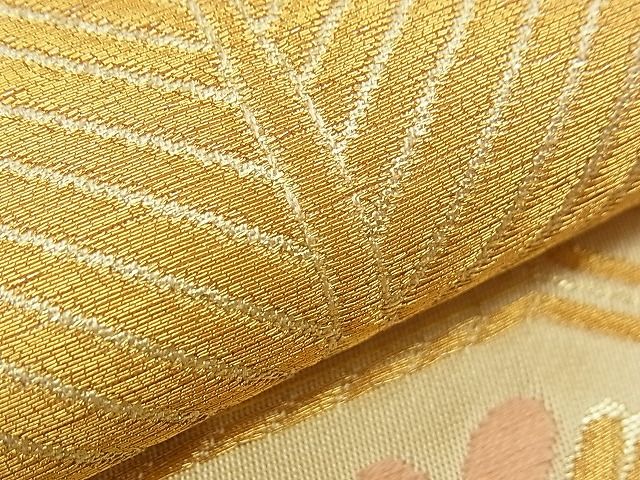 平和屋着物■六通柄袋帯 唐織 蜀江松葉文 松園 金銀糸 逸品 n-am0214