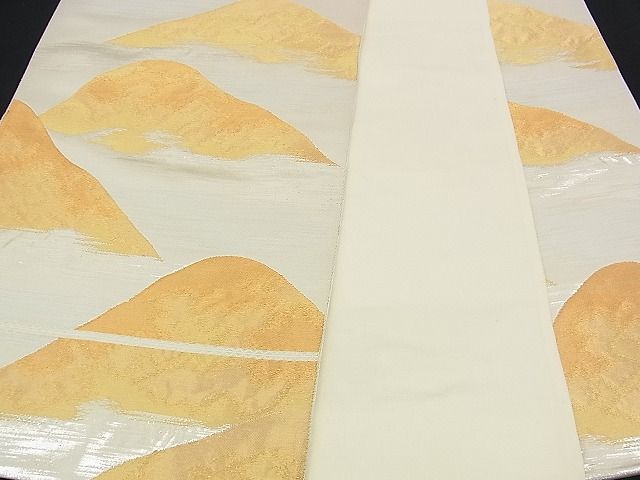 平和屋着物■六通柄袋帯 遠山霞文 金銀糸 逸品 n-am0266