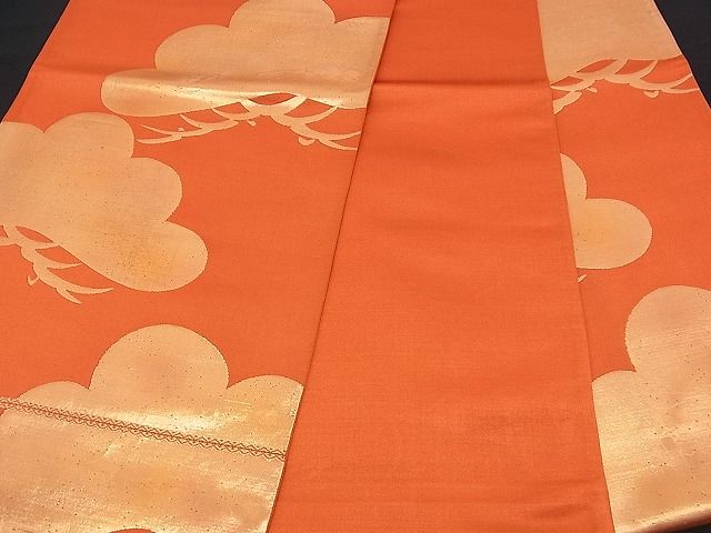 平和屋着物■六通柄袋帯 松 金糸 逸品 n-am0369