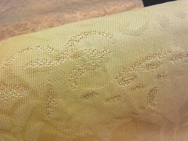平和屋着物■六通柄袋帯 ふくれ織 更紗吉祥霞文 金銀糸 逸品 n-am0824