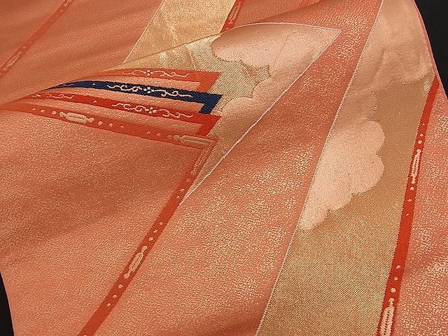 平和屋着物■六通柄袋帯 唐織 吉祥文 金糸 逸品 n-am0843