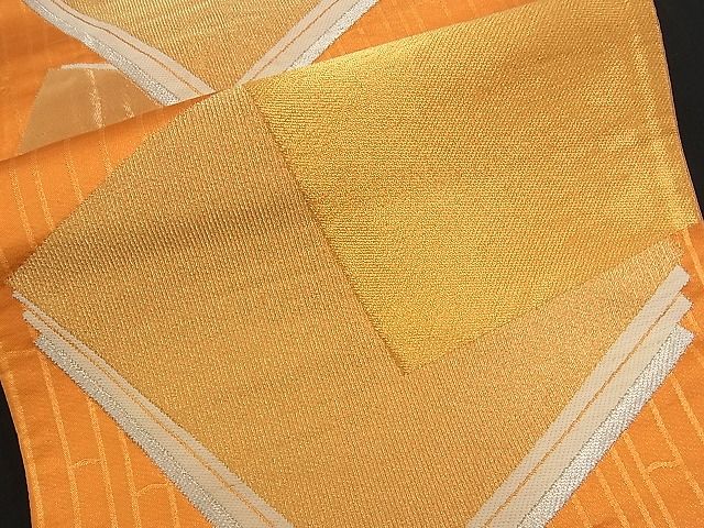 平和屋着物■六通柄袋帯 唐織 色紙重ね 金銀糸 逸品 n-am0848