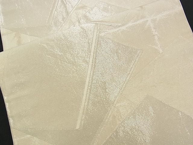 平和屋着物■六通柄袋帯 冊子文 銀糸 逸品 n-am0922