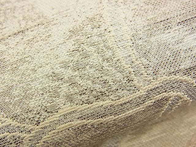 平和屋着物■西陣 六通柄袋帯 舞花文 銀糸 逸品 n-am0987