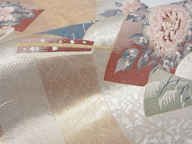 平和屋着物■六通柄袋帯 唐織 ふたみ屏風絵 金銀糸 逸品 ap4851