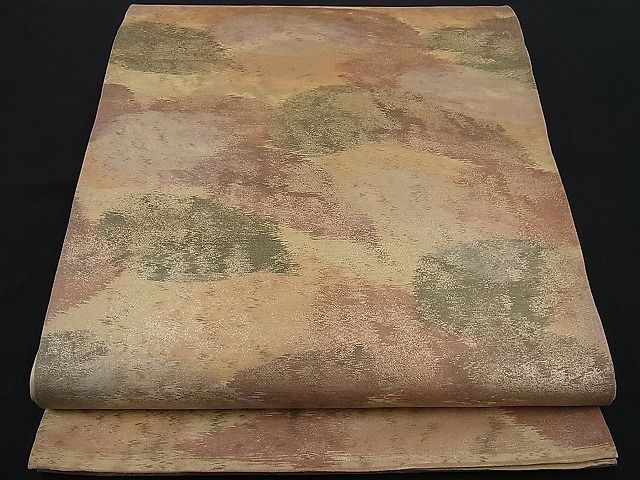 平和屋着物■六通柄袋帯 霞文 金彩 逸品 n-ar1335