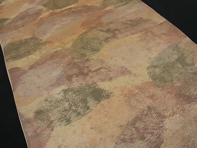 平和屋着物■六通柄袋帯 霞文 金彩 逸品 n-ar1335