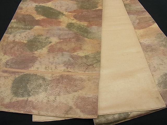 平和屋着物■六通柄袋帯 霞文 金彩 逸品 n-ar1335