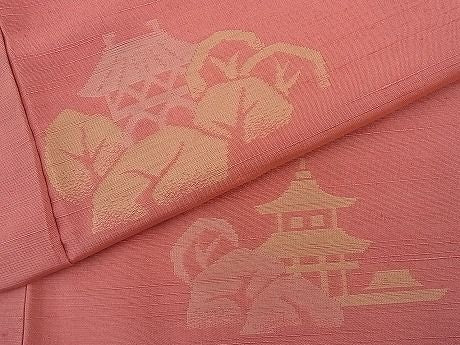 平和屋着物■上質な紬 風景文 逸品 n-ar2286
