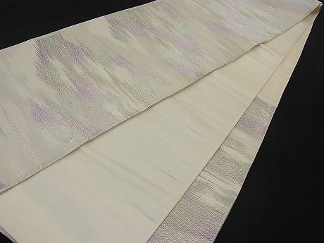 平和屋着物■六通柄袋帯 霞文 銀糸 逸品 n-ar2410