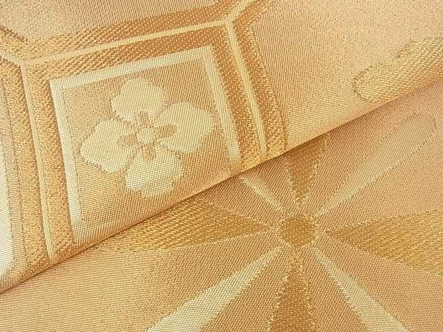 平和屋着物■六通柄袋帯 蜀江花文 金糸 逸品 ar4156