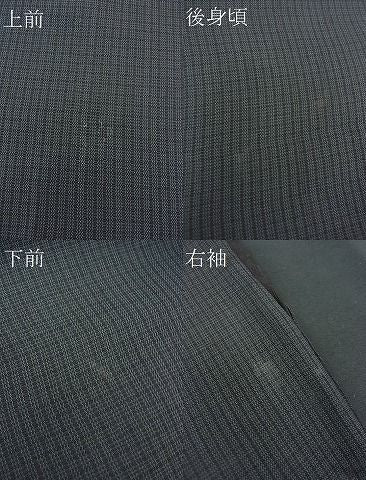 平和屋着物■男性 お召 格子柄 逸品 BAAE8066gt