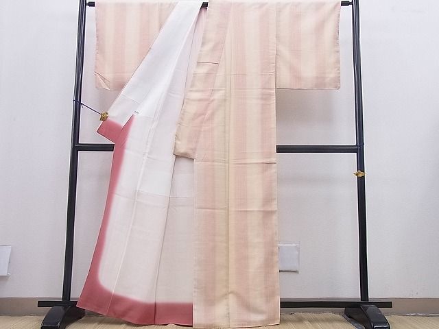 平和屋本店■極上 日本工芸会正会員 樋口隆司 小千谷紬 紬ちりめん 和 証紙付き 逸品 未使用 BAAF0451zb4 - 平和屋