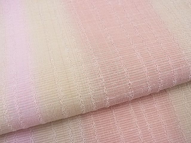 平和屋本店■極上 日本工芸会正会員 樋口隆司 小千谷紬 紬ちりめん 和 証紙付き 逸品 未使用 BAAF0451zb4 - 平和屋